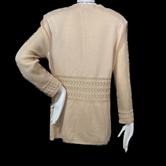 🆕🏷️ St.John Collection by Marie Gray Long Tan Blazer - Picture 5 of 14